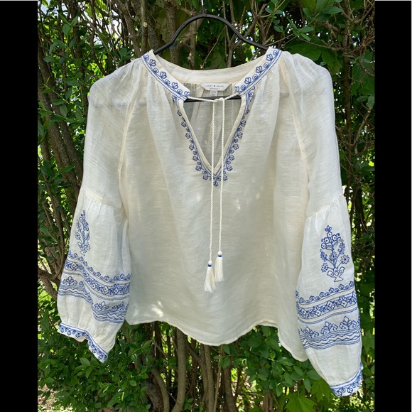 Lucky Brand Embroidered Blouse - Picture 2 of 12